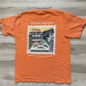 Orange Illinois Graphic Back-Print T-Shirt